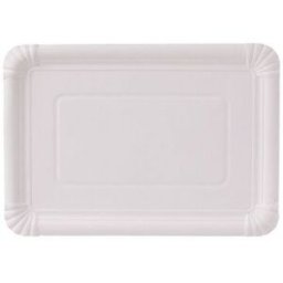 VistaPrint Piatti di carta – rettangolari, 16 x 23 cm – bianchi – 1000 pz.