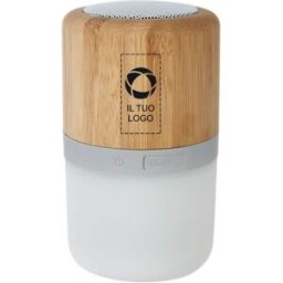 VistaPrint Altoparlante Bluetooth® in bambù con luce Aurea