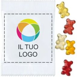 VistaPrint Orsetti gommosi vegani alla frutta biologica, confezione da 500 pezzi
