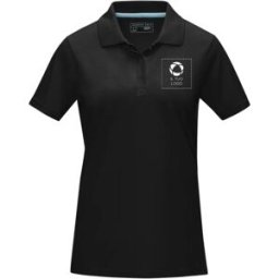 VistaPrint Polo da donna in tessuto biologico Elevate NXT Graphite