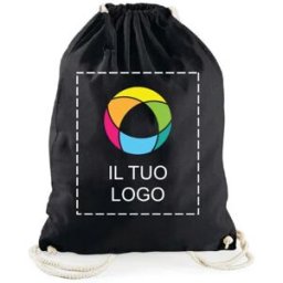 VistaPrint Zaino a sacca in cotone leggero da 12 litri Westford Mill®