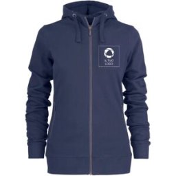 VistaPrint Felpa con cerniera da donna Duke Harvest