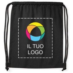 VistaPrint Zaino a sacca in cotone biologico Westford Mill®, 12 L