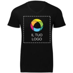 VistaPrint Maglietta da uomo con scollo a V Triblend B&C™