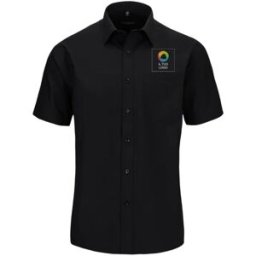 VistaPrint Camicia a maniche corte in popeline di poliestere e cotone Russell™