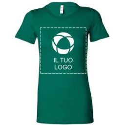 VistaPrint Maglietta a maniche corte da donna con stampa monocromatica The Favourite Bella + Canvas®