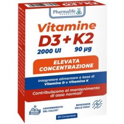 PHARMALIFE RESEARCH Srl VITAMINE D3+K2 60CPR