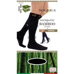 SOLIDEA BY CALZIFICIO PINELLI SOCKS FY Bamboo Pois Nero 1-S