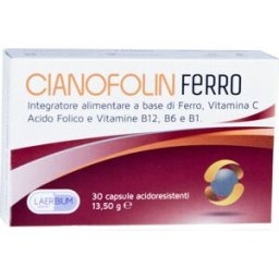 LAERBIUM PHARMA Srl CIANOFOLIN FERRO 30CPS