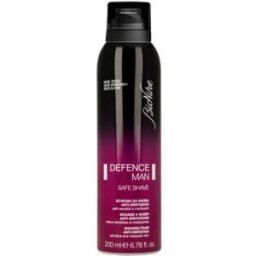 I.C.I.M. (BIONIKE) Bionike Defence Man Safe Shave - Schiuma Barba Anti-irritazioni - Flacone da 200 ml - Schiuma da barba che previene le irritazioni e i rossori causati dalla rasatura