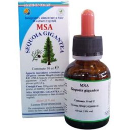 MSA SEQUOIA GIGANTEA (Sequoia) - Herboplanet - Flacone da 50 ml - Integratore alimentare che aiuta a ritrovare la gioia di vivere
