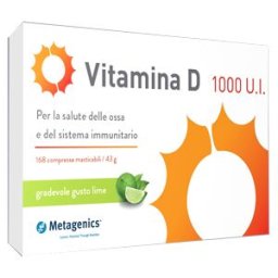 METAGENICS BELGIUM Vitamina D Ossa 1000 UI Metagenics 168 Compresse
