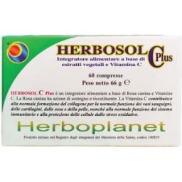 HERBOPLANET Srl Herbosol C Plus - Herboplanet - 60 compresse - Integratore alimentare che contribuisce alla normale formazione del collagene e aiuta le difese immunitarie