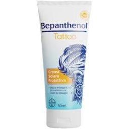 BAYER SpA Bepanthenol - Tattoo Crema solare protettiva 50+ - Bayer - Tubetto da 50 ml - Crema solare 50+ specifica per la protezione della pelle tatuata