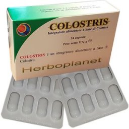 HERBOPLANET Srl Colostris - Herboplanet - 24 capsule - Integratore alimentare a base di colostro