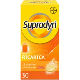 BAYER SpA Supradyn Ricarica - Bayer - 30 compresse effervescenti - Integratore alimentare che fornisce energia e sostiene il sistema immunitario