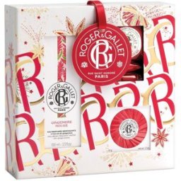 ROGER&GALLET; (LAB. Roger&Gallet - Cofanetto Gingembre Rouge - Acqua profumata + Saponetta + 3 bombe bagno - Elegante cofanetto ottimo come idea regalo