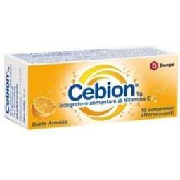 PROCTER & GAMBLE S Cebion (Arancia) - Dompé - 10 compresse effervescenti - Integratore alimentare di Vitamina C