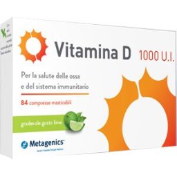 METAGENICS BELGIUM Vitamina D Ossa 1000 UI Metagenics 84 Compresse