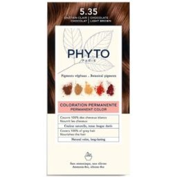 PHYTO (LABORATOIRE NATIVE IT.) Phytocolor 5.35 Castano Chiaro Cioccolato Kit Colorazione Permanente Senza Ammoniaca