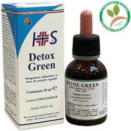 HERBOPLANET Srl Detox Green - Herboplanet - Flacone da 50ml - Integratore alimentare per la normale funzionalità epatica