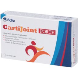 FIDIA FARMACEUTICI Cartijoint Forte - Fidia - 20 compresse - Integratore a base di glucosamina per la funzionalità articolare