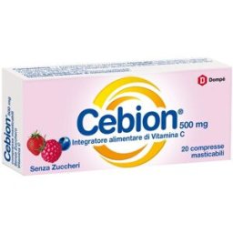 PROCTER & GAMBLE S Cebion (Senza Zuccheri) - Dompé - 20 compresse masticabili - Integratore alimentare di Vitamina C