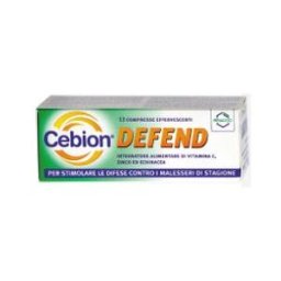 PROCTER Cebion Defend - Dompé - 12 compresse effervescenti - Integratore alimentare che rafforza le difese naturali dell'organismo
