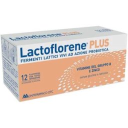 MONTEFARMACO OTC S Lactoflorene Plus - Montefarmaco - 12 Flaconcini -Integratore alimentare di Fermenti lattici vivi