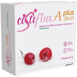ALFASIGMA SpA Cistiflux A Plus 36+ D - Alfasigma - 14 bustine - Integratore alimentare con mirtillo rosso per il benessere delle vie urinarie