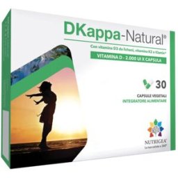 NUTRIGEA Srl DKappa-Natural - Nutrigea - 30 capsule vegetali - Integratore di Vitamina D e K