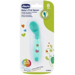 CHICCO (ARTSANA SpA) CH CUCCHIAIO ANGOLATO 8M+ AZZ