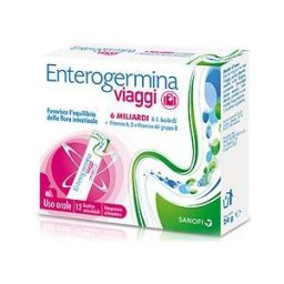 OPELLA HEALTHCARE ITALY Srl Enterogermina Viaggi - Opella - 12 bustine - Integratore che aiuta a prevenire e contrastare gli squilibri intestinali