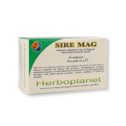 HERBOPLANET Srl Sire Mag - Herboplanet - 60 compresse - Integratore alimentare che aiuta a contrastare la stanchezza