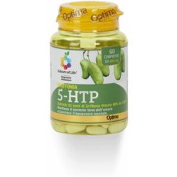 Griffonia 5-HTP - Colours of Life - Optima Naturals - 60 compresse - Integratore alimentare che contribuisce a mantenere normale il tono dell'umore