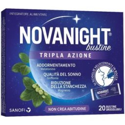 OPELLA HEALTHCARE Novanight Tripla azione - Opella - 20 bustine - Integratore alimentare che aiuta a ritrovare il naturale ciclo del sonno
