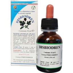 HERBOPLANET Srl Disbiodren - Herboplanet - Flacone da 50 ml - Integratore alimentare a base di principi vegetali
