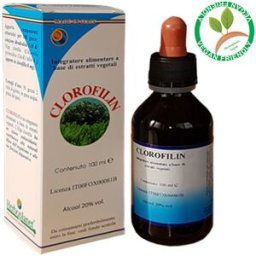 HERBOPLANET Srl Clorofilin - Herboplanet - Flacone da 100 ml - Integratore alimentare a base di alga clorella