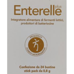 BROMATECH Srl Enterelle Plus - Bromatech - 24 bustine stick pack - integratore di fermenti lattici