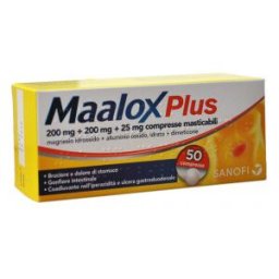 OPELLA HEALTHCARE Maalox Plus - Opella - 50 compresse - Compresse per il trattamento del dolore e bruciore di stomaco, anche in caso di acidità e cattiva digestione