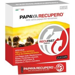 ZUCCARI Srl Papaya Recupero - Zuccari - 14 stick-pack - Integratore alimentare che aiuta a ritrovare le forze in caso di malanni stagionali