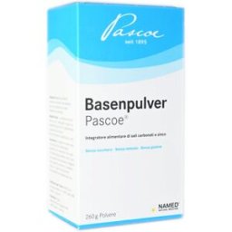 NAMED Srl Basenpulver Pascoe - Named - Barattolo da 260 grammi di polvere - Integratore alimentare a base di minerali e sali alcalinizzanti