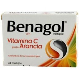 RECKITT BENCKISER BENAGOL VIT C 36PAST ARANCIA