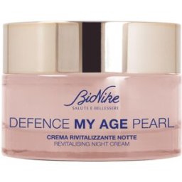 I.C.I.M. (BIONIKE) Bionike My Age Pearl - Crema notte revitalizzante - Vasetto da 50 ml - Trattamento notte intensivo concentrato che rende la pelle luminosa, libera dalle macchie causate dal tempo e aumenta tono ed elasticità