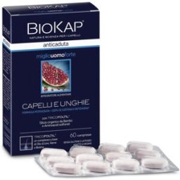 BIOS LINE SpA BioKap Anticaduta Miglio Uomo Forte - Bios Line - 60 compresse - Integratore alimentare che aiuta a contrastare la caduta dei capelli