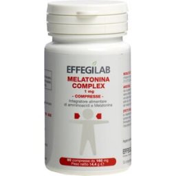 EFFEGILAB Srl Melatonina complex 1MG - EffegiLab - 90 compresse - Integratore Alimentare a base di Melatonina, Adenosina e Glicina
