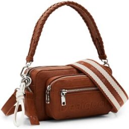 Desigual Half Logo Borsa a tracolla 24SAXP19 6064 Cuoio