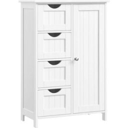 Armadietto con 4 Cassetti VASAGLE, Bianco