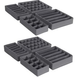 SONGMICS Set di 8 Divisori per Cassetti