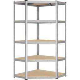 SONGMICS Scaffalatura ad Angolo in Acciaio per Carichi Pesanti